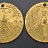 1940 Skelly Flight Patrol; Brass Spinner Medal